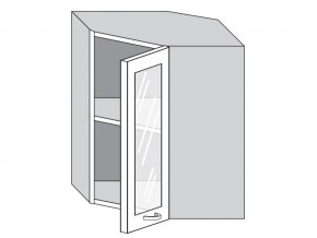 1.60.3у Шкаф настенный (h=720) угловой на 600мм со стекл. дверцей в Березниках - berezniki.магазин96.com | фото