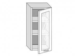 19.40.3 Шкаф настенный (h=913) на 400мм с 1-ой стекл. дверцей в Березниках - berezniki.магазин96.com | фото