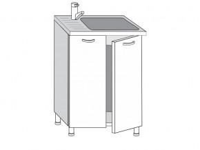 2.60.2мн Шкаф-стол на 600мм под накладную мойку с 2-мя дверцами в Березниках - berezniki.магазин96.com | фото
