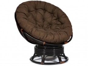 Кресло-качалка Papasan w 23/01 B с подушкой Antique brown, ткань Коричневый в Березниках - berezniki.магазин96.com | фото