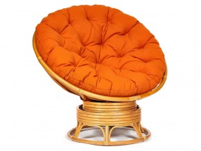 Кресло-качалка Papasan w 23/01 B с подушкой Honey, ткань Оранжевый в Березниках - berezniki.магазин96.com | фото