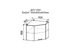 Шкаф верхний ДПУ600 угловой в Березниках - berezniki.магазин96.com | фото